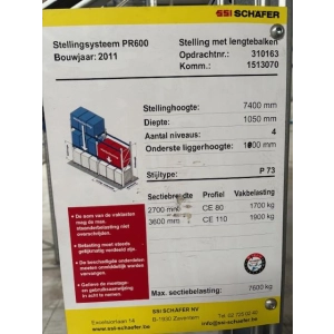Palletstellingen SSI Schäfer 7500 x 1040 x 2700 mm (004)