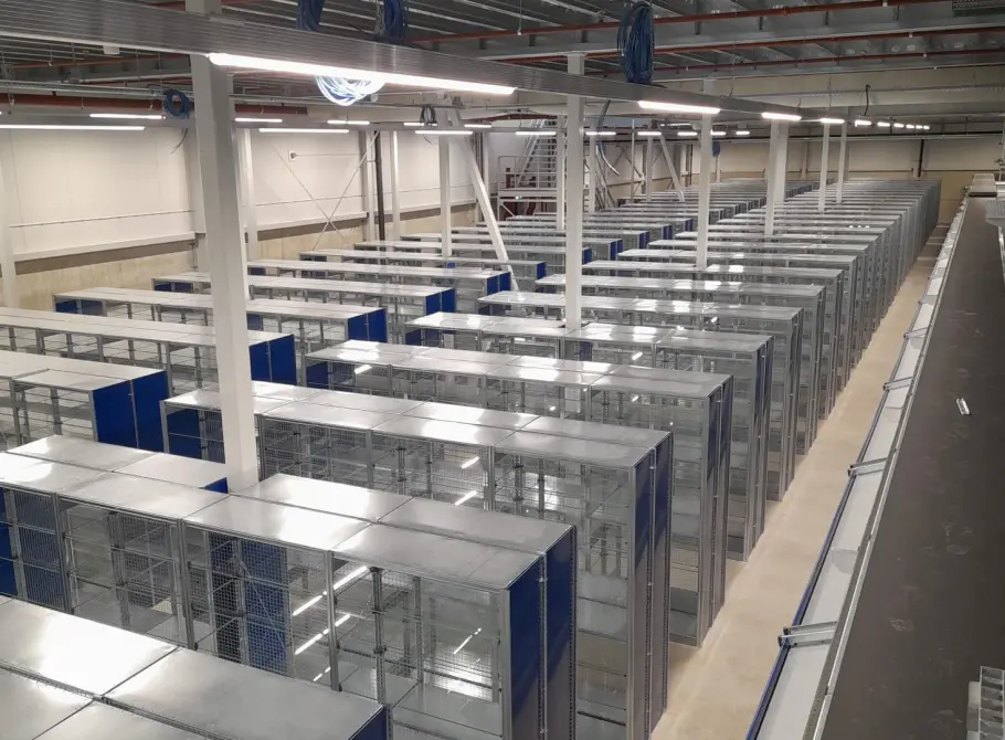 Legbordstellingen met glazen legborden