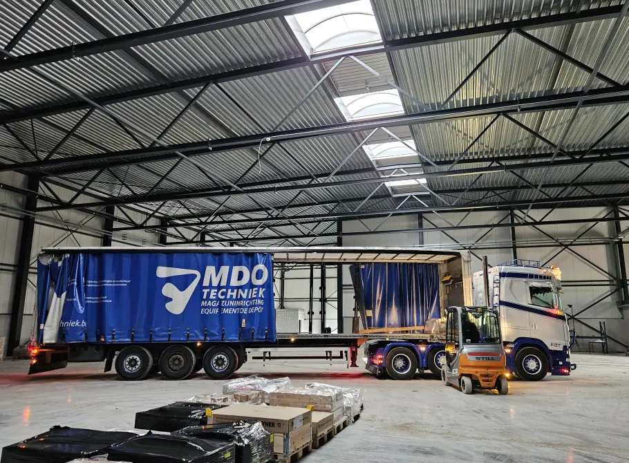 Het transporteren <span>van uw magazijn</span>